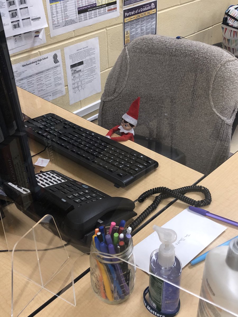 The staff sure had fun finding Elfie this year! @GODFREYMATH_13 <a href="/parcels_science/">Maggie Parcels</a> <a href="/shultz_jason/">Jason Shultz</a> @jackie_hyden <a href="/bwhitt0714/">Brittany Whitt</a> <a href="/wallysheps/">Sarah Shepherd</a> <a href="/Coach__Cahill/">Shane Cahill</a> <a href="/N_Friedman_294/">Nick Friedman</a> <a href="/McBurg_HS/">〽️echanicsburg HS</a> <a href="/DanielleMProhas/">McBurg Supt</a>
