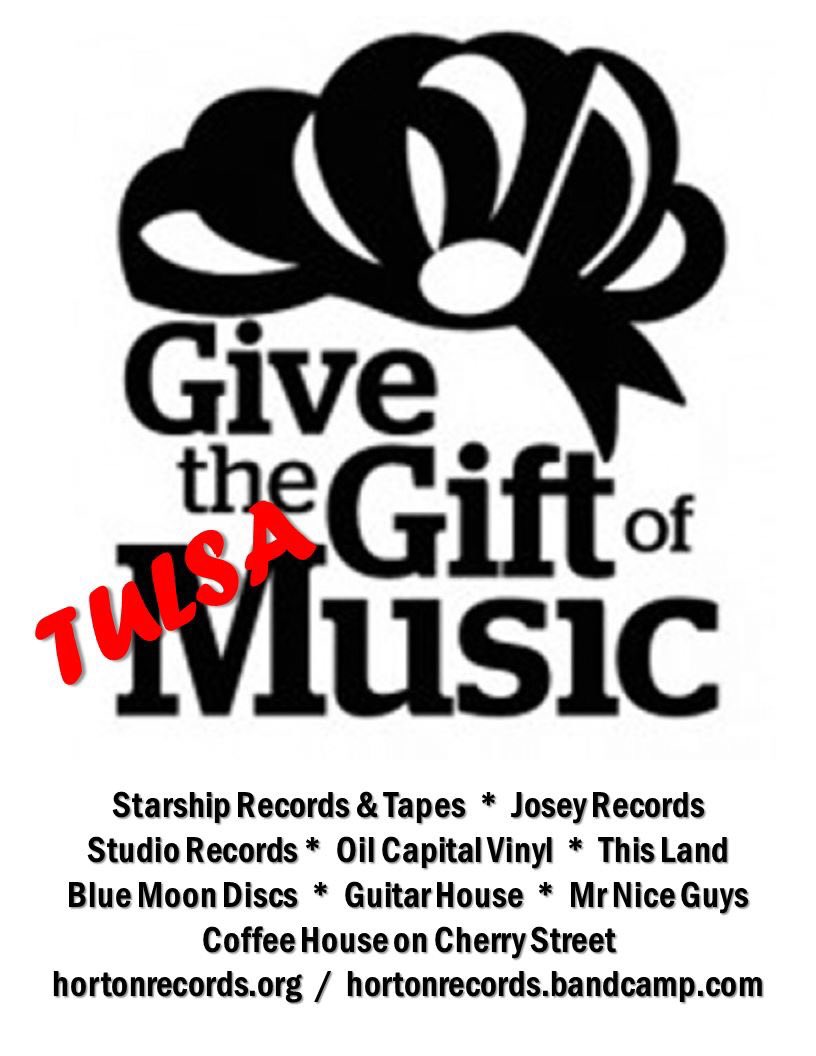 Give the gift of #tulsamusic this holiday season and visit these retailers or click this link to order online or go to HortonRecords.org - cheers! — hortonrecords.bandcamp.com