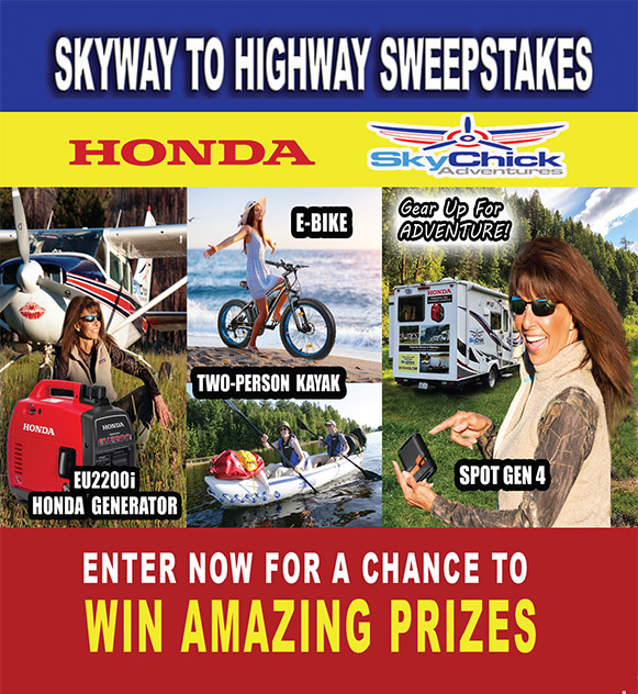 TheSkychick's tweet photo. @campnab As an adventure blogger sponsored by Honda, I selected prizes all campers and adventurers could use! https://t.co/Wo9PNreYbk