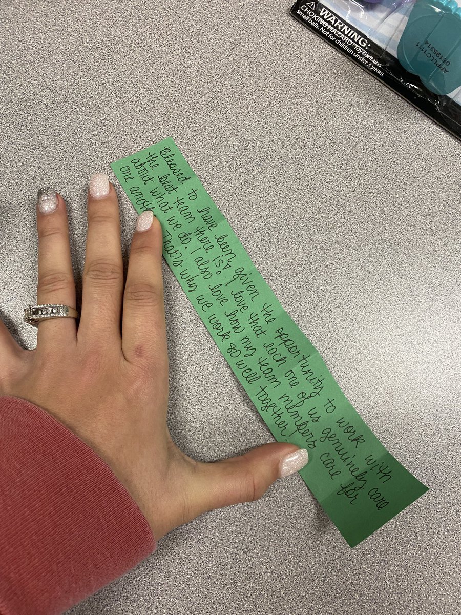 Mrs_Darden_'s tweet photo. Today, we sat in a circle and read out the bright spots we gathered over the month 🎄 Spots included funny moments, student successes, and team appreciation. Tears were definitely shed ❤️  it was a great way to head to break. #BetterTogether #IAmLucky @FEScomal https://t.co/7FEUnVCwQ3