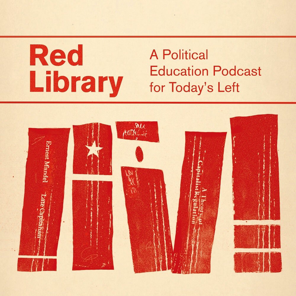 StrikePoster's tweet photo. New logo for @RedLibraryPod! We don’t ordinarily do work outside Winnipeg, but the chance to collab with our comrade cousins @barbaradical was just too dope to pass up. Here’s to our forthcoming political education courtesy of Red Library!
—
#leftistbooks #leftistbookclub https://t.co/g2P6Uyhqw5
