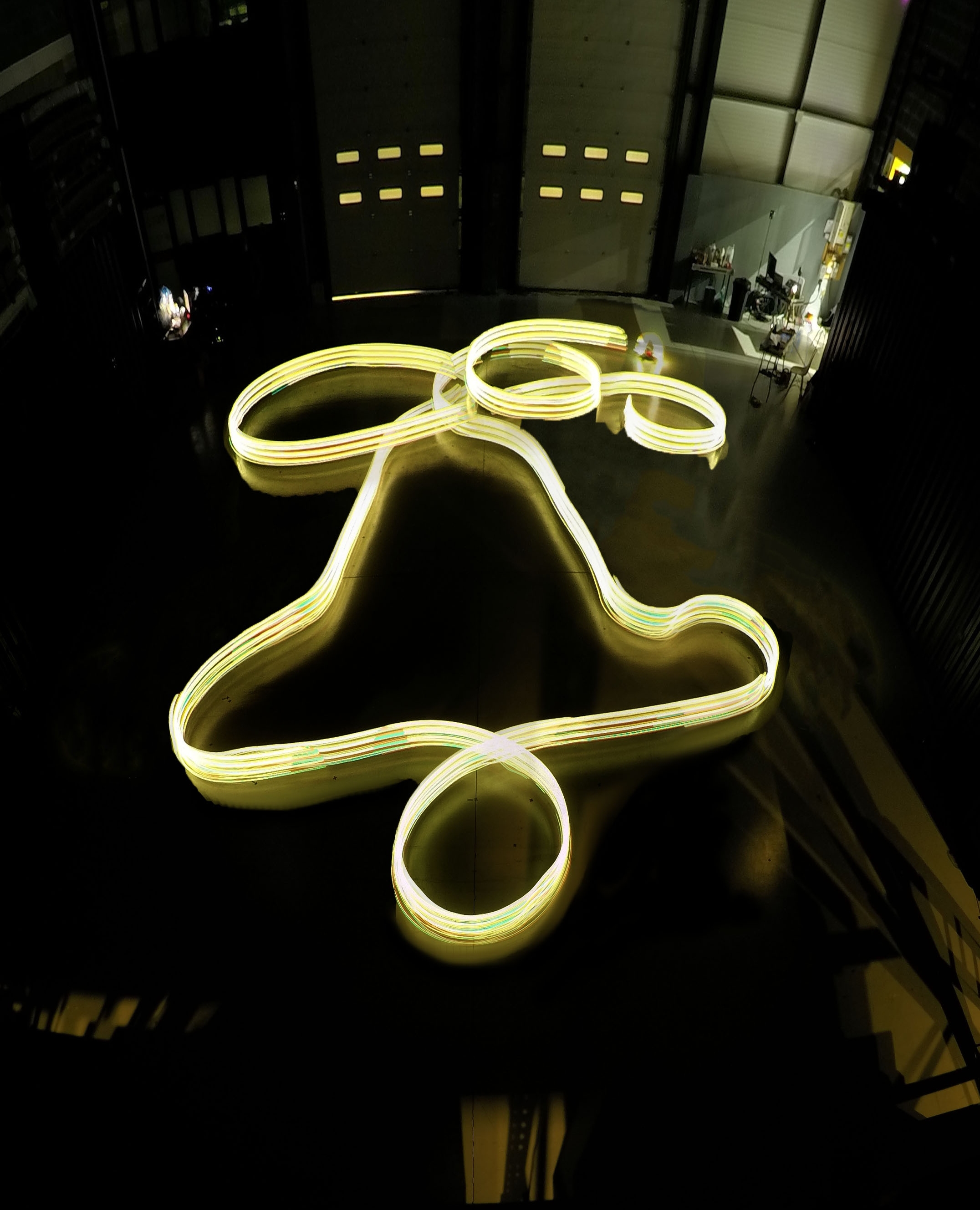 example of a light painting created by our robot