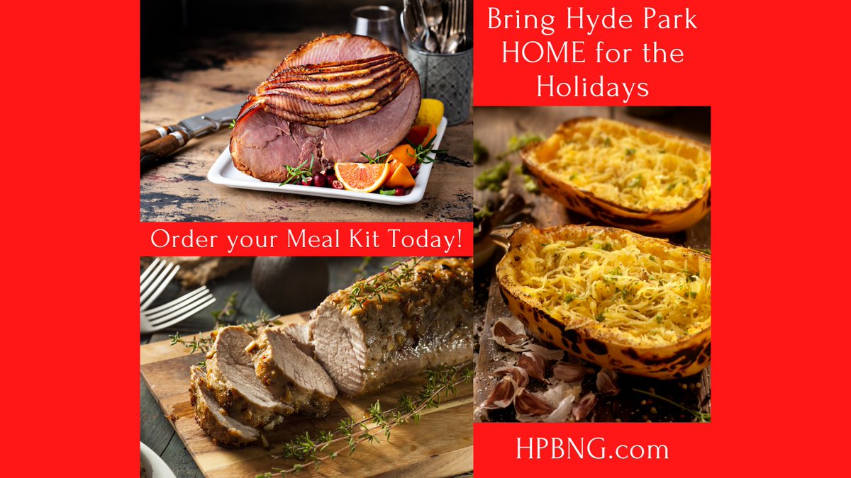 HydeParkBnG's tweet photo. Order your Holiday Meal Kit while supplies last!  Pre-order online at https://t.co/PYHQXaf26z! https://t.co/LnezJLs5Tq