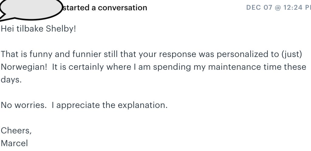 Most people struck a combination between saying hi, feeling amused, and sharing their positive feedback of our platform:
