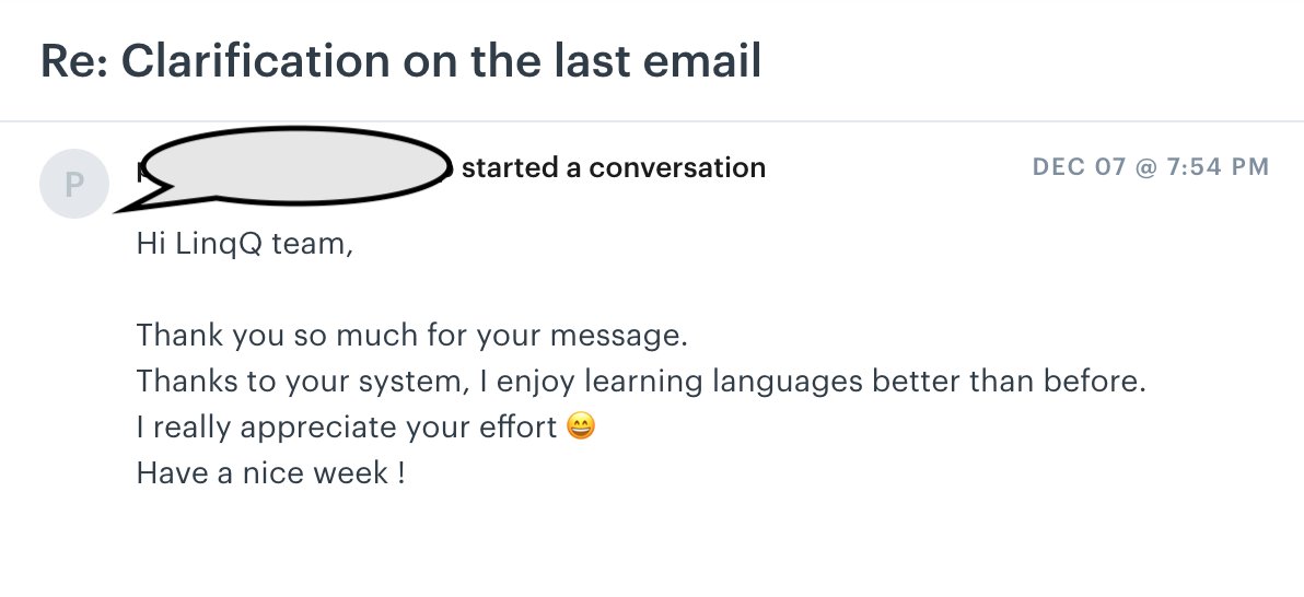 Most people struck a combination between saying hi, feeling amused, and sharing their positive feedback of our platform: