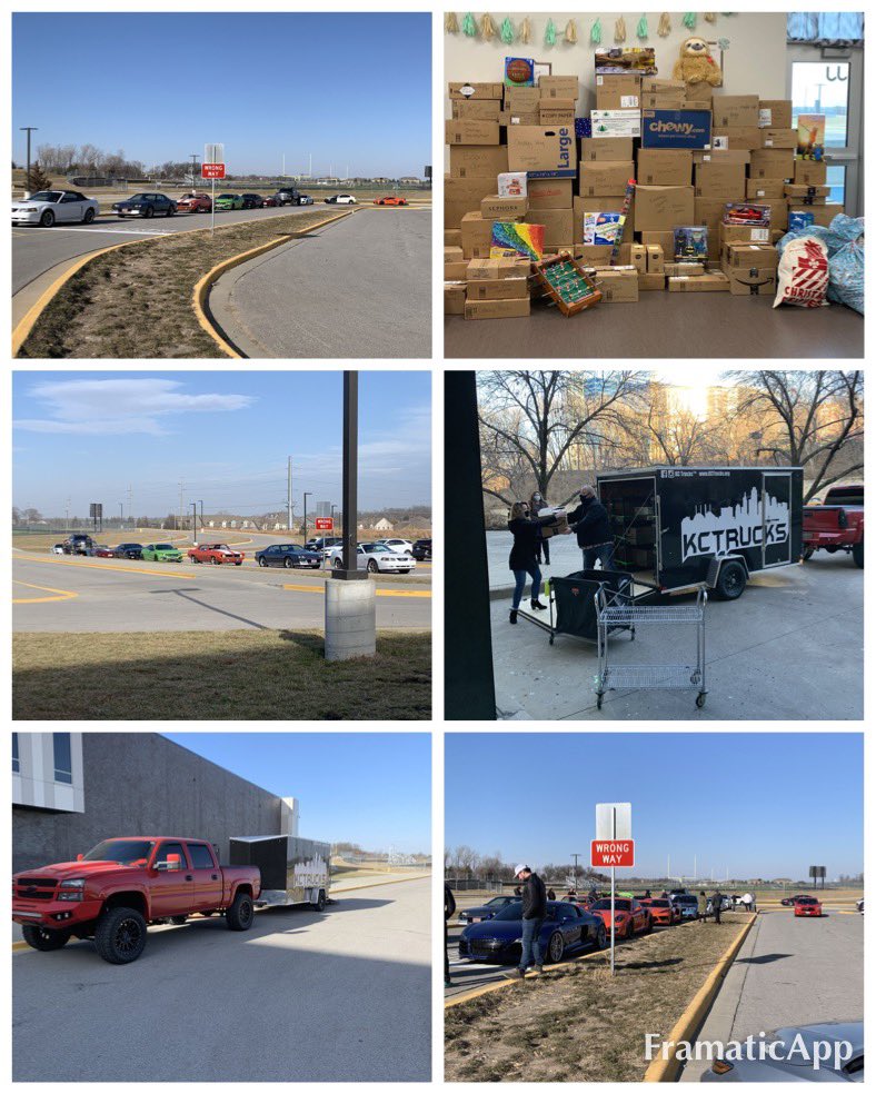 MrsHoltgraves's tweet photo. Thank you to KC Cars and KC Trucks for helping me to deliver all of the donations to @ChildrensMercy today! We delivered over 90 boxes and over 500 toys! @people @OlatheWestOwls @HomeandFamilyTV @olatheschools #OWGiveaHoot #OWStockingProject https://t.co/wDe6S6MK7f