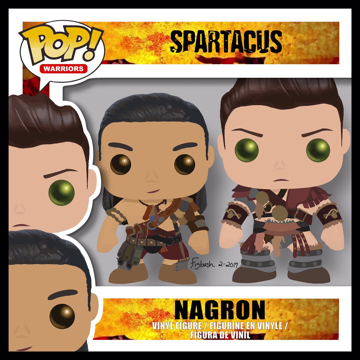 FrabjousFigbash's tweet photo. @stevendeknight I sketched this awhile back. #Funko #Nagron team reporting for duty 😤😆 https://t.co/A6jV3pYNQ0