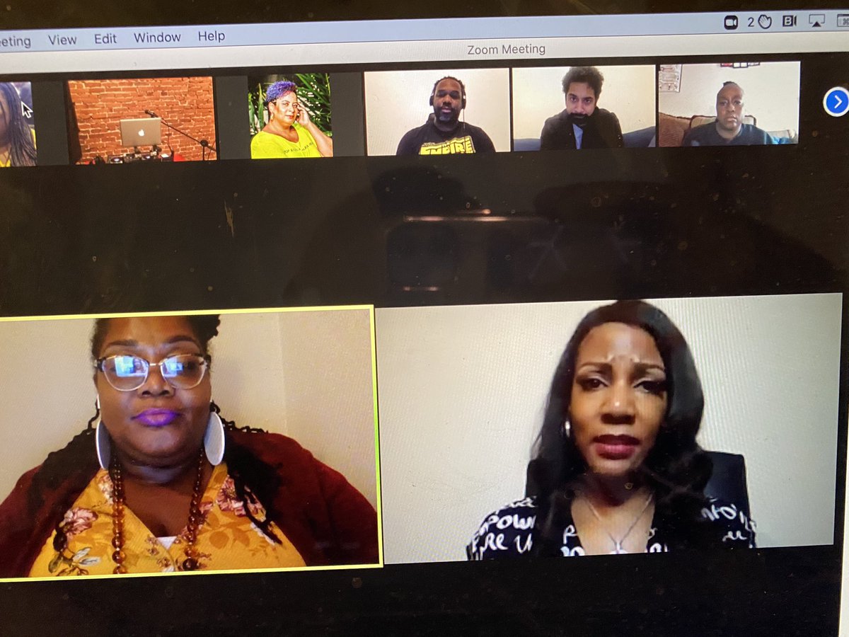 GlowVote's tweet photo. When Black women lead! @tishaura in conversation with @MrsDubyaInDC dropping jewels! #GLOWVote #SenateRunoff https://t.co/IuAfTcOrkN