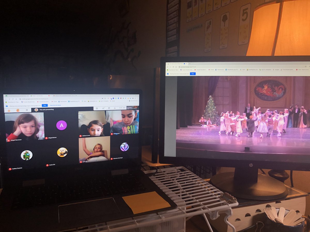 Mrs_Lipsitz's tweet photo. Hosted a virtual field trip on our first day of break for my second graders that was amazing! Thank you Poway Performance Arts Center!!! #boulderridgerocks #Romogrows https://t.co/74BOuQXJB4