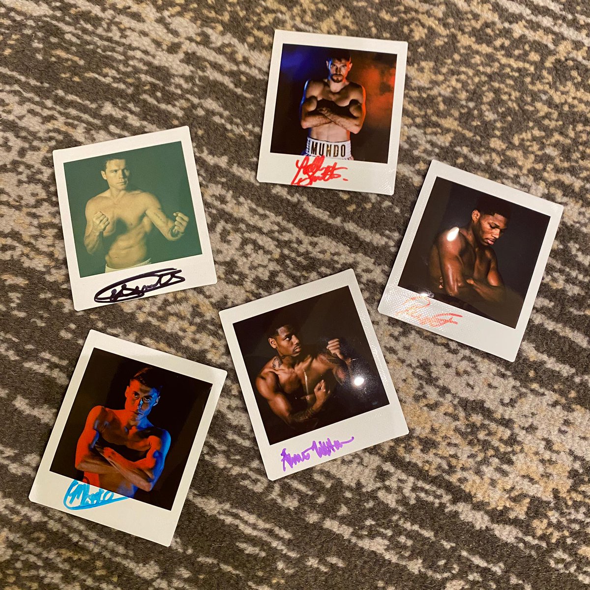 🔄 RT to enter!

We're giving away these signed Instax photos 🔥 #CaneloSmith 

<a href="/Canelo/">Canelo Alvarez</a> <a href="/CallumSmith23/">Callum Smith</a> <a href="/ammowilliams/">Austin “Ammo” Williams</a> <a href="/raysavage856/">Raymond Ford</a> <a href="/MarcTheBoxer/">Marc Castro</a>

Winner announced tomorrow!