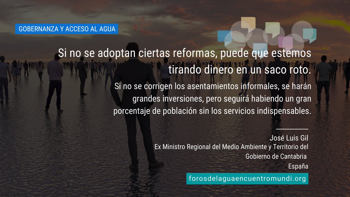 ❓🌍¿Qué acciones hacen falta para alcanzar el #objetivodedesarrollosostenible No. 6 #aguaysaneamiento para todos? ¿Llegamos a cumplir con la #agenda2030? 

Según José Luis Gil, consultor del <a href="/el_BID/">Banco Interamericano de Desarrollo</a> y profesor en medio ambiente, estamos lejos.

📲 bit.ly/ForosdelAgua