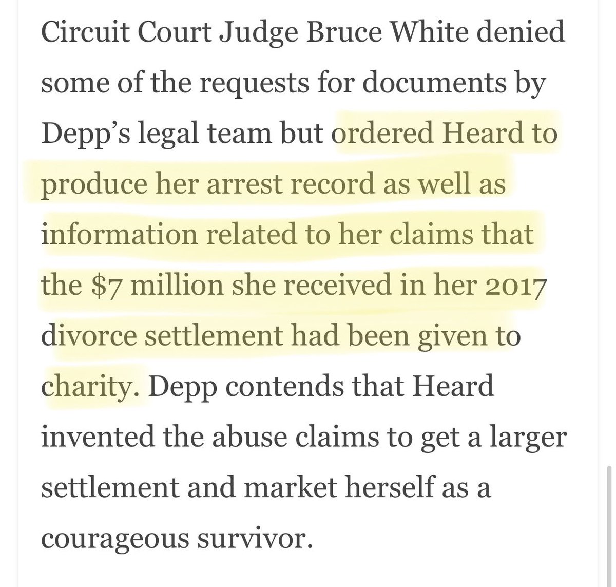 hearmeroarXx's tweet image. Amber Heard FOUGHT to not submit her arrest records which include her arrests for DV against former partners, &amp;amp; doc to prove she donated the divorce settlement as she bragged for yrs in the media. She lost.

The fact she wanted to hide these doc says it all.
#JusticeForJohnnyDepp