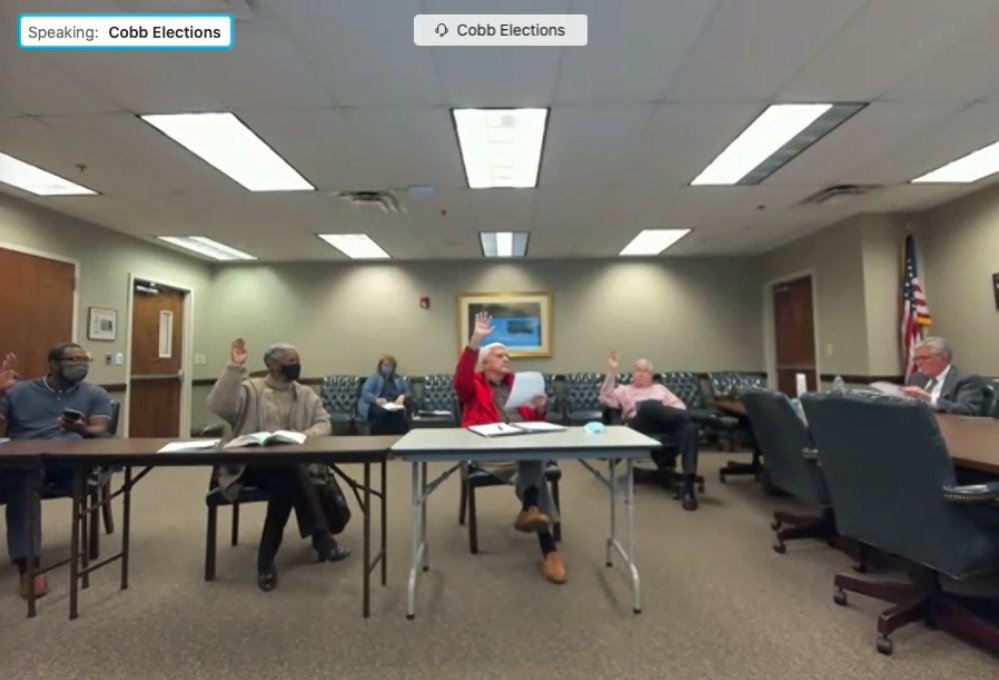 The vote to DENY was 4-0Pre or post-election litigation is expected. County attorneys referenced 'counsel' listening in on the public livestream.