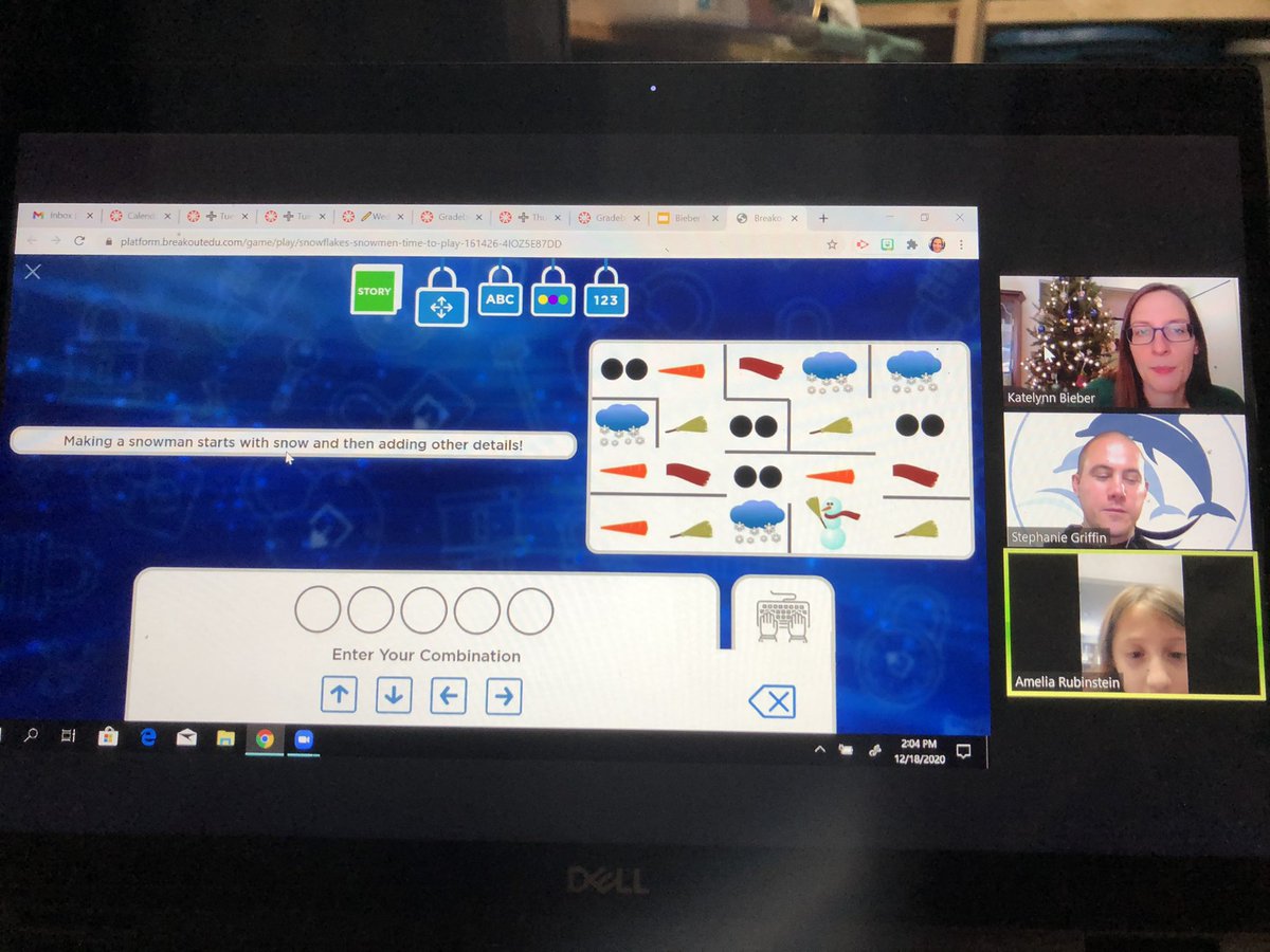 Long_WBStronger's tweet photo. Critical thinking with @bieberk12 and edu breakout games. Exercising the brain never stops in her class :) #c2cinwb #doherty2020 https://t.co/tQdaKVZ8pJ