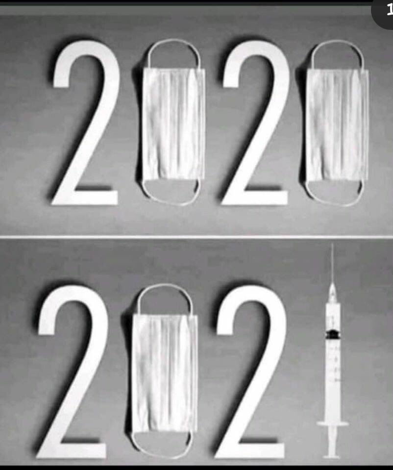 This pic gives me mixed feelings and you? #2020 #2021
#covid #vaccine