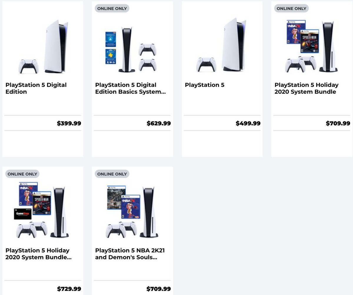 Solelinks On Twitter Ad Ps5 Bundles Via Gamestop Https T Co 8g2flzjifb