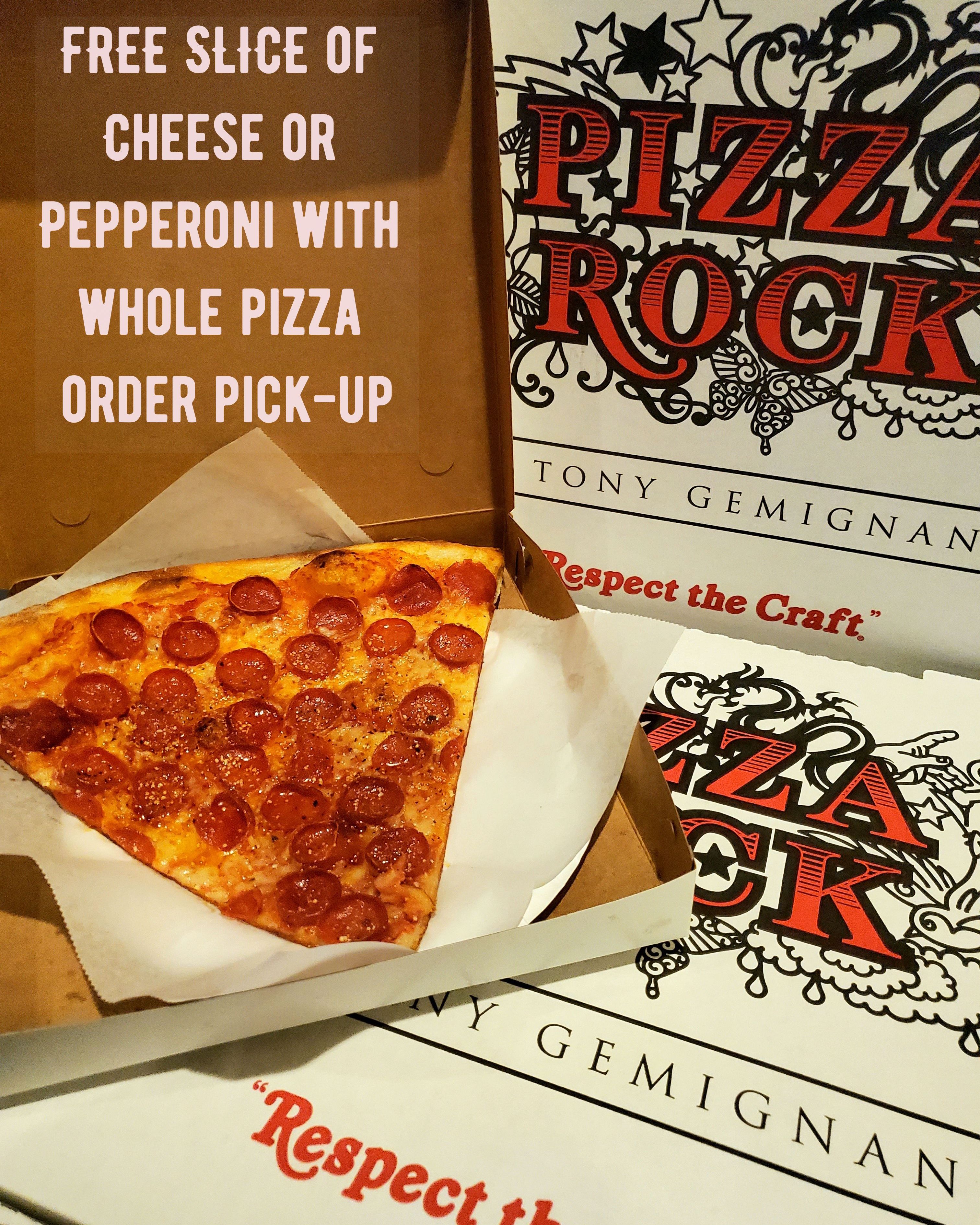 Pizza Rock Las Vegas on X: FREE SLICE FOR THE ROAD! Thats right
