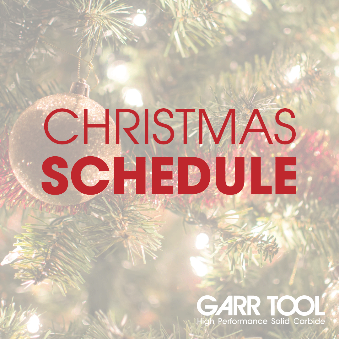 GARRTOOL's tweet image. Just a reminder:

GARR TOOL's annual Christmas closing begins next Thursday, December 24. We will return on Monday, January 4 2021. 
__________
#garrtool #christmas #newyear