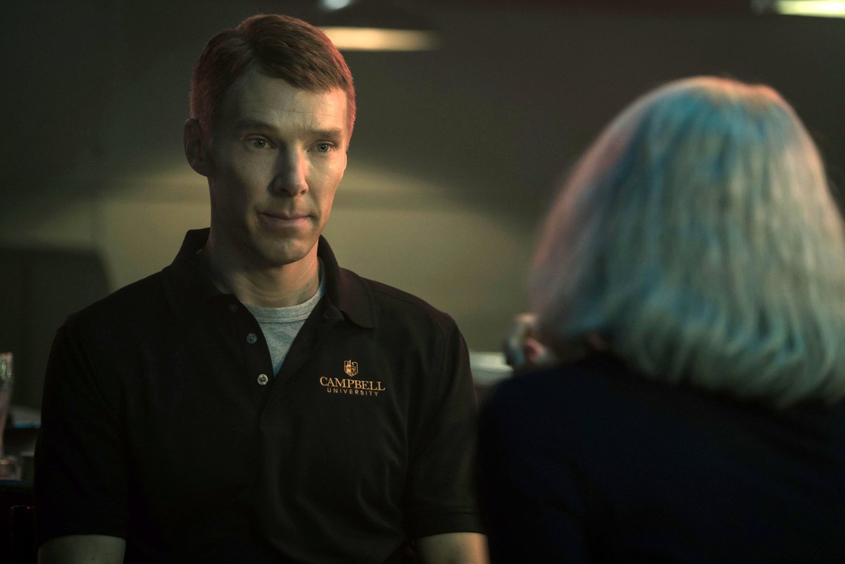 campbelledu's tweet image. Yes, that's Benedict Cumberbatch wearing a Campbell University shirt in the upcoming film, "The Mauritanian," also starring Jodie Foster. 

Full story: bit.ly/3mBGLLj
Trailer: youtu.be/7tmxxzZXLEM