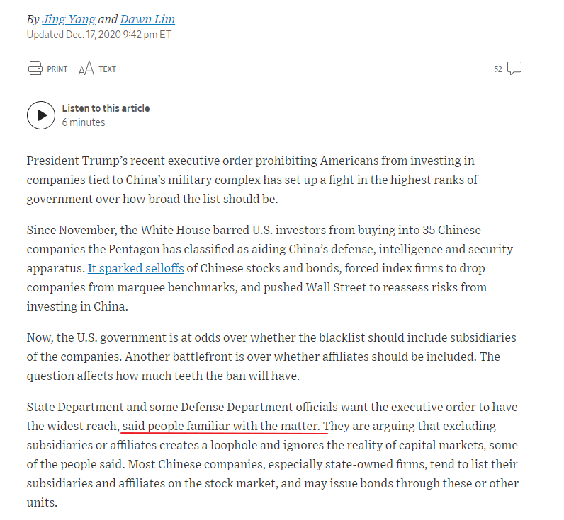 Oh hey,  @WSJ report based on "people familiar with the matter" gets **PUNKED** at the same time by BOTH  @stevenmnuchin1 and  @SecPompeo!How's THAT for a fast, coordinated response to a corporate media disinformation campaign, eh? 