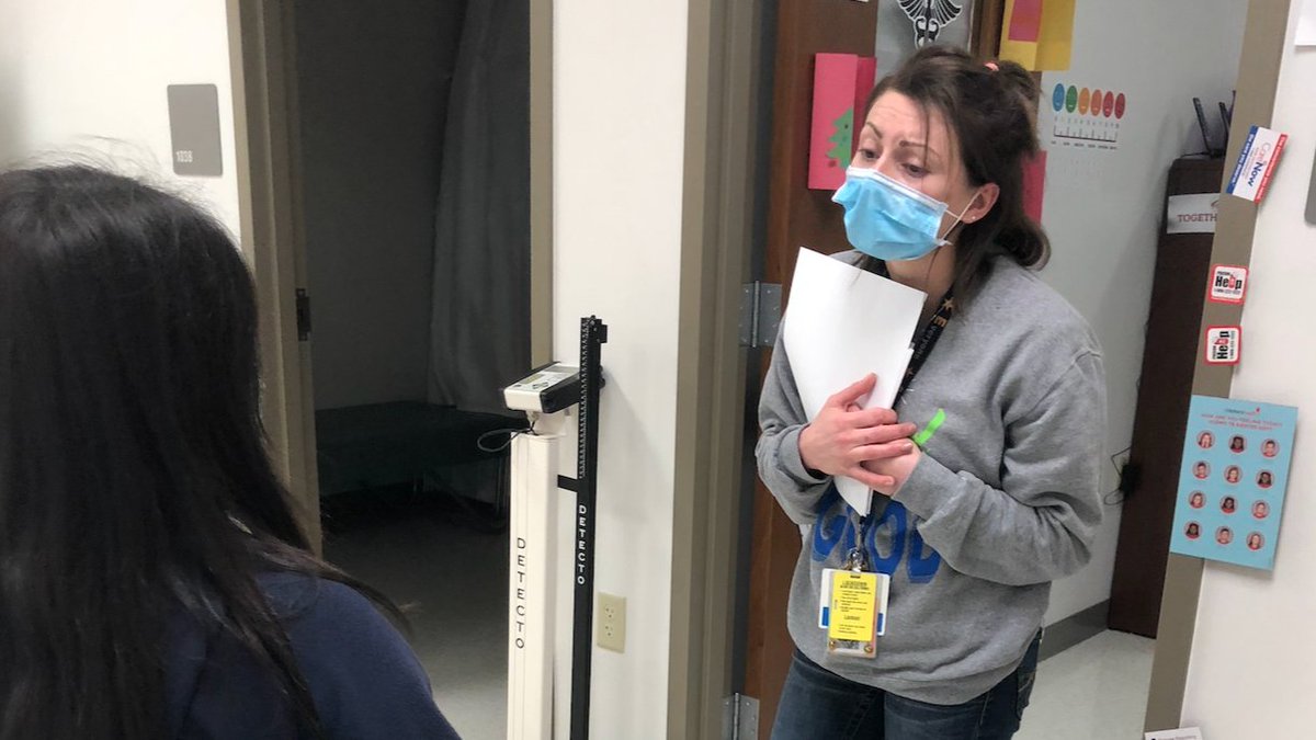 goodgators's tweet photo. Thank you to our caring school nurse, Ms. Koch, and all the health care workers who are helping keep people safe. We appreciate you! #CFBISD #goodgators #worldchangers #ibstrong #believeleadsucceed https://t.co/Z3Ck0MfgP5