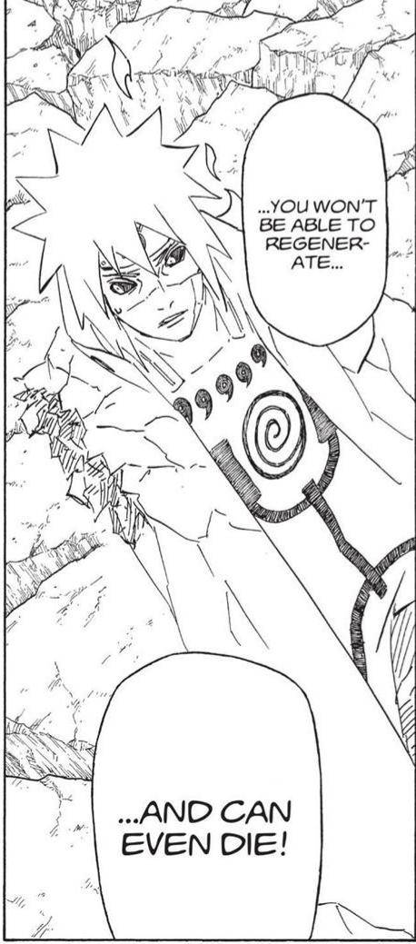 Obito Rikudo utilise l'in'yoton, un Jutsu qui nullifie tout Ninjutsu au point où même un Edo Tensei peut en mourir.
