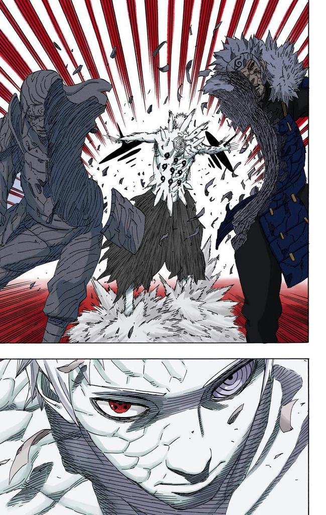 En vitesse pur et reactivity il Speedblitz les Hokages.Tobirama rajoute que s'ils se Hiraishin sur Obito On-Gard ils se feraient effacer sur l'instant.