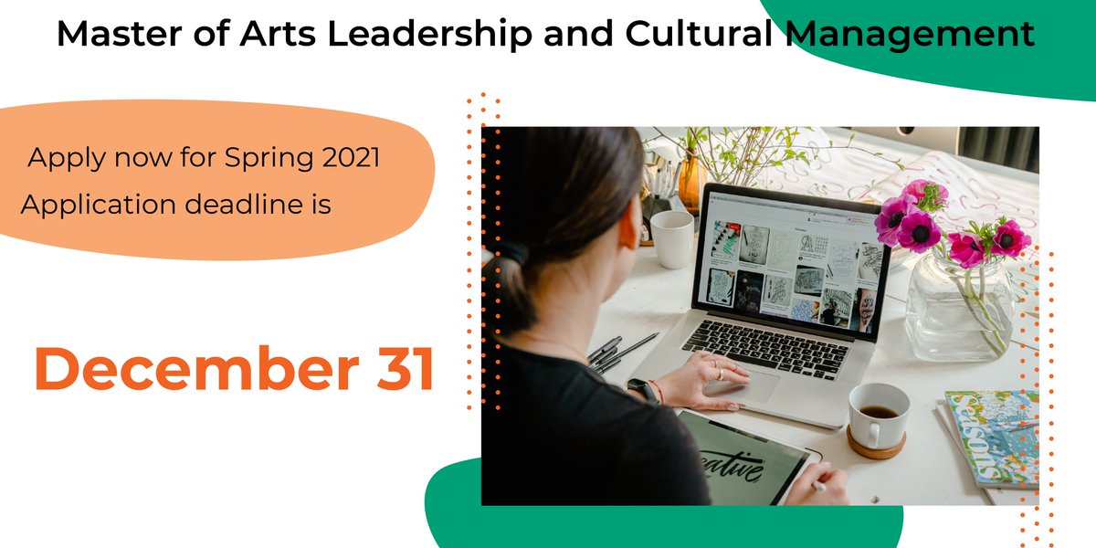 Looking to make a change in 2021? Get your Master of Arts Leadership and Cultural Management from CSU. Apply by December 31 to join our Spring ’21 online cohort. Classes start January 19.

col.st/eJ0A2