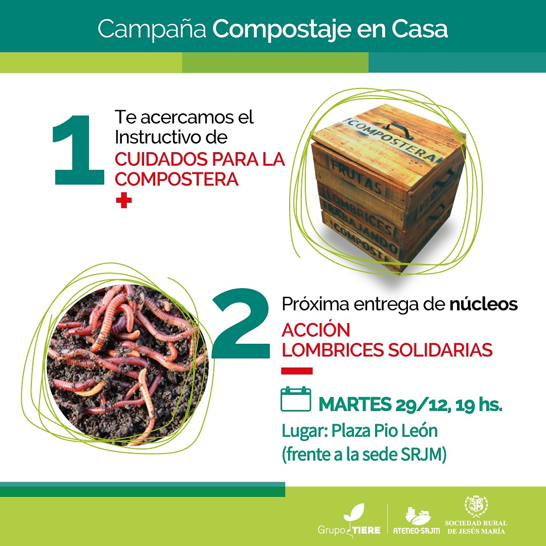 srjmcba's tweet image. #CompostajeEnCasa
👉Junto a @Ateneosrjm y @GrupoTiere, elaboramos un Instructivo p/aprender a mantener la #compostera y armar nuevos núcleos
👉La idea es q los vecinos q ya recibieron lombrices a lo largo del año, separen algunas p/regalar 
👉Instructivo: srjm.org.ar/se-viene-una-e…