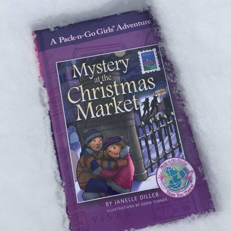 PacknGoGirls's tweet photo. It's fun in the snow at the Christmas market . . . and it would be perfect except for the two mysterious strangers who have a dangerous plan for Brooke and Eva. #kidlit #raiseareader #childrensbooks #kidsbooks #readyourworld #mkbkids #multiculturalchildrensbooks #kidstravelbook https://t.co/4CyRIKs7zi