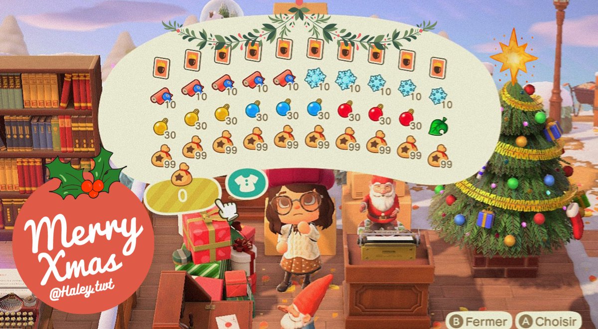 wandaley_'s tweet photo. GROS CONCOURS ✨
Tentez de gagner : 10 DIY arctiques, flocons, boules, papiers cadeaux rouges, 1M de💰 + 1 traîneau🎁

🎀 Me suivre @Haley_twt
🎀 RT
TAS le 20/12 à 20h. Good luck ✨

Encore merci @Nikina9B pour ton aide 💛 Go la follow!
#ACNH #ACNHgiveaway #acnhconcours #ACNHaide https://t.co/0Hj2ihFtwU