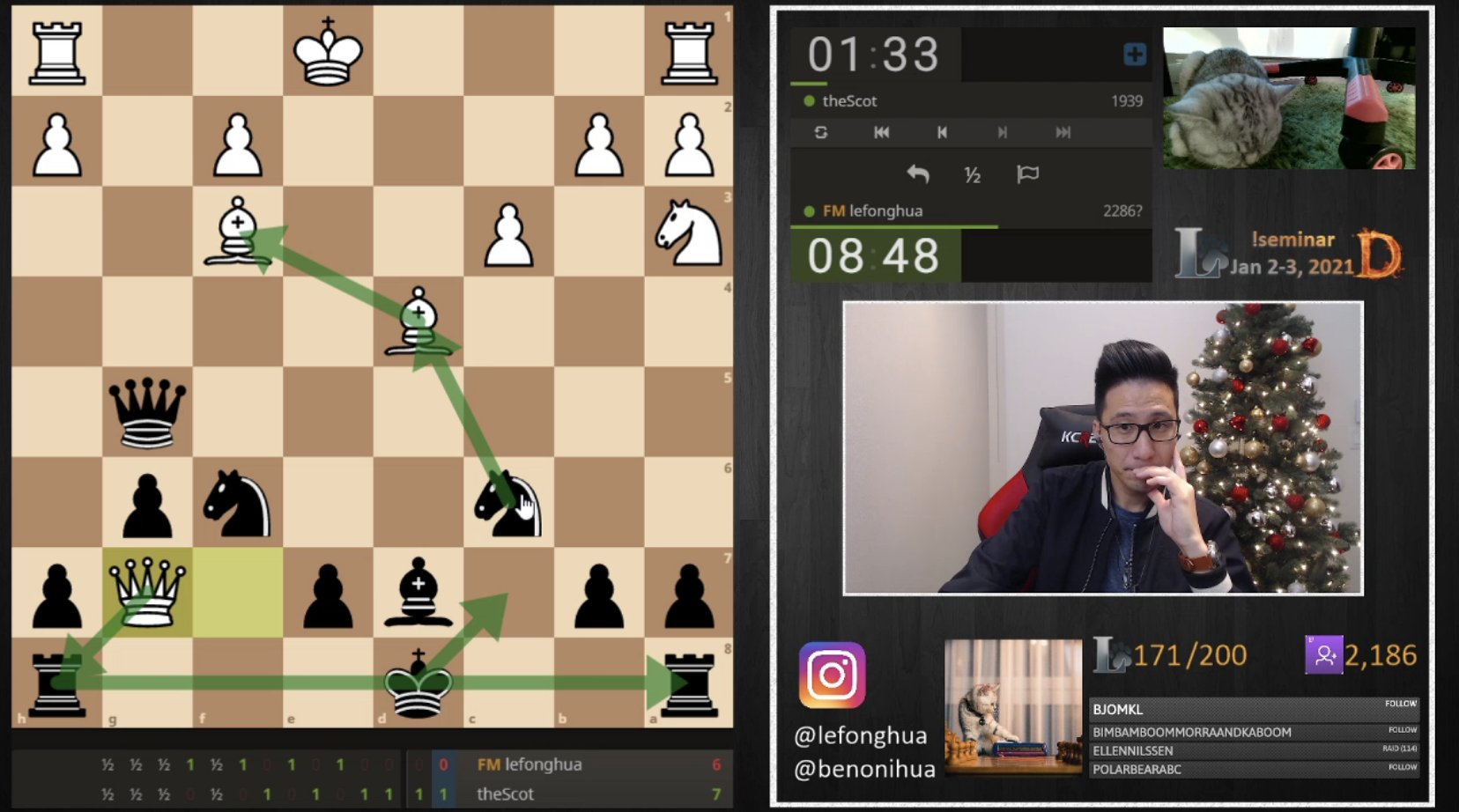 lichess.org on X: FM Lefong Hua, after which the legendary opening trick  Lefong is named, is streaming on Lichess 🖥 Tune in on    / X