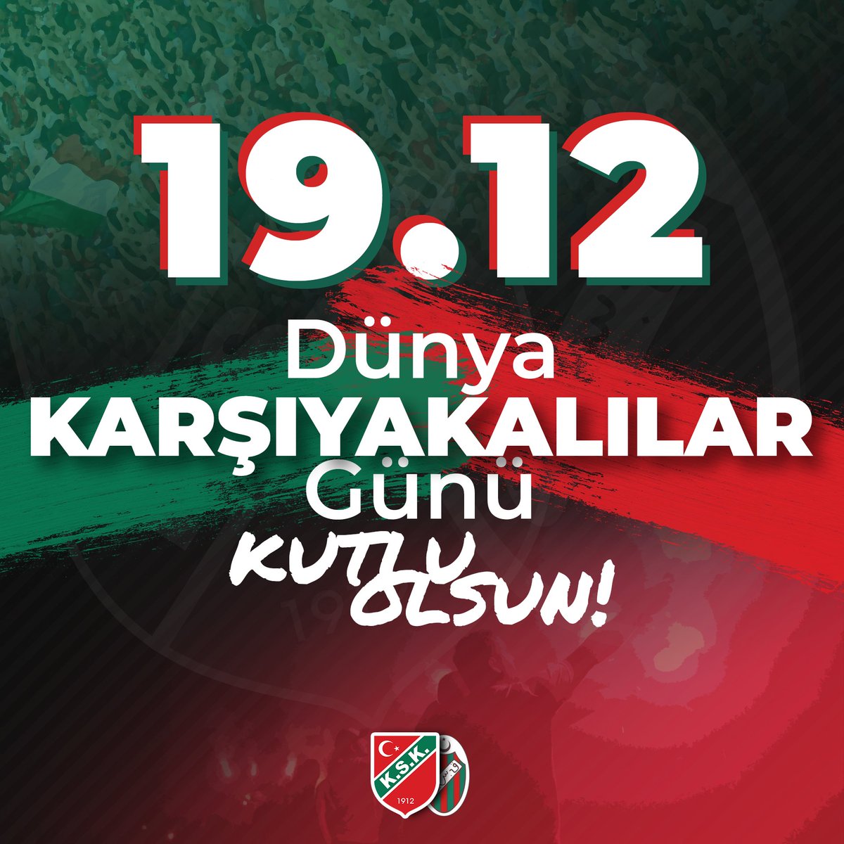 Armamıza gönül vermiş dünyanın dört bir yanındaki tüm yeşil kırmızı sevdalılarının, Dünya Karşıyakalılar Günü kutlu olsun! #DünyaKarşıyakalılarGünü