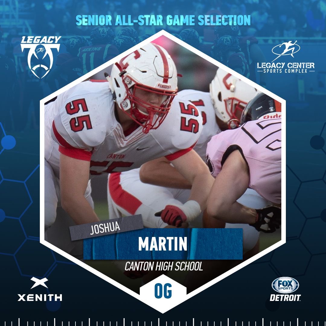 LegacyMI_FBall's tweet photo. Congrats @CHaliburton2021 &amp; @jtmartin711 on your Selection to the 2020 @xenith Senior All Star Game powered by Legacy Football. This is a great honor &amp; testament to your High School football Career. Continue to Leave Your Legacy. #JoinTheMovement #Legacy @FOXSportsDet @Adidas https://t.co/WFvgtTdiFI