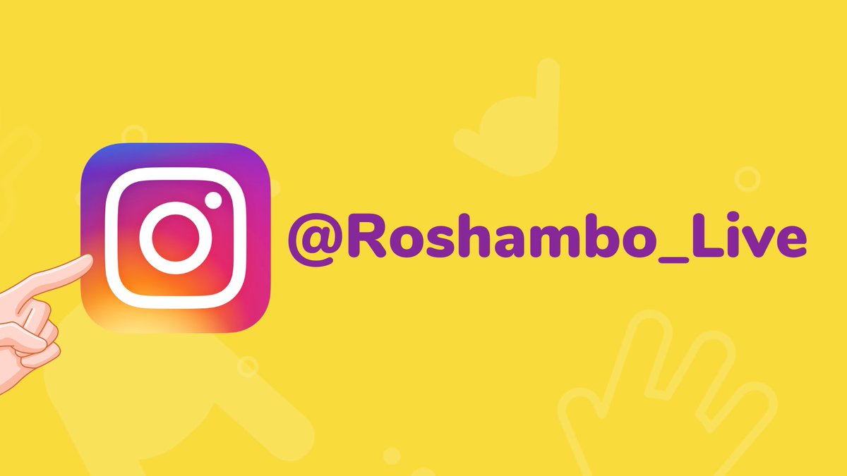Be sure to check out and follow us on Instagram for regular updates and reminders #Roshambo #Roshambolive #game #app #gamingapp #fun #play #win #winner #rockpaperscissors #mobilegaming #mobilegame #banter #love #laughter #lockdown #joke #jokes #live #livetournament