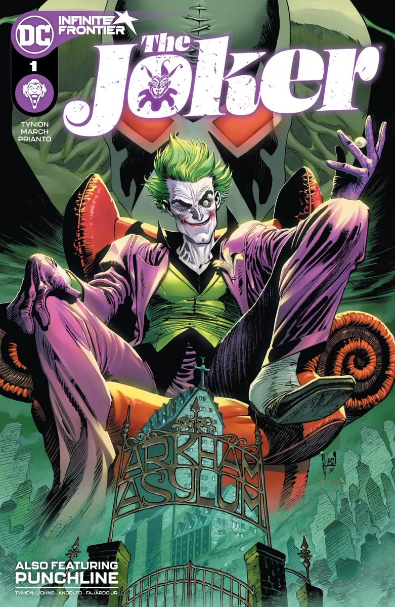 THE JOKER #1written by JAMES TYNION IVbackup story written by JAMES TYNION IV and SAM JOHNSart and cover by GUILLEM MARCH