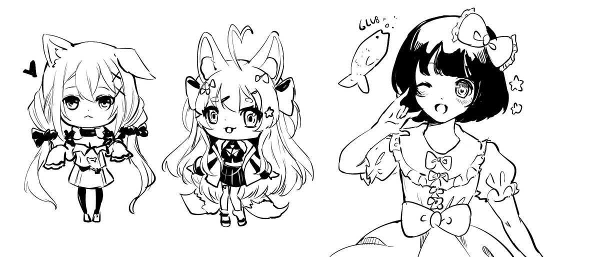 Thank you for joining today's stream!! Got to draw a lot of cuties (and a lot of...questionable things) and had a lot of fun! And thank you to savion098 and @Ritzueli for the raids!! See you next time ^0^ 