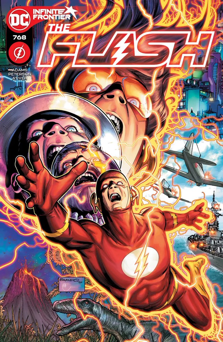 THE FLASH #768written by JEREMY ADAMSart and cover by BRANDON PETERSON