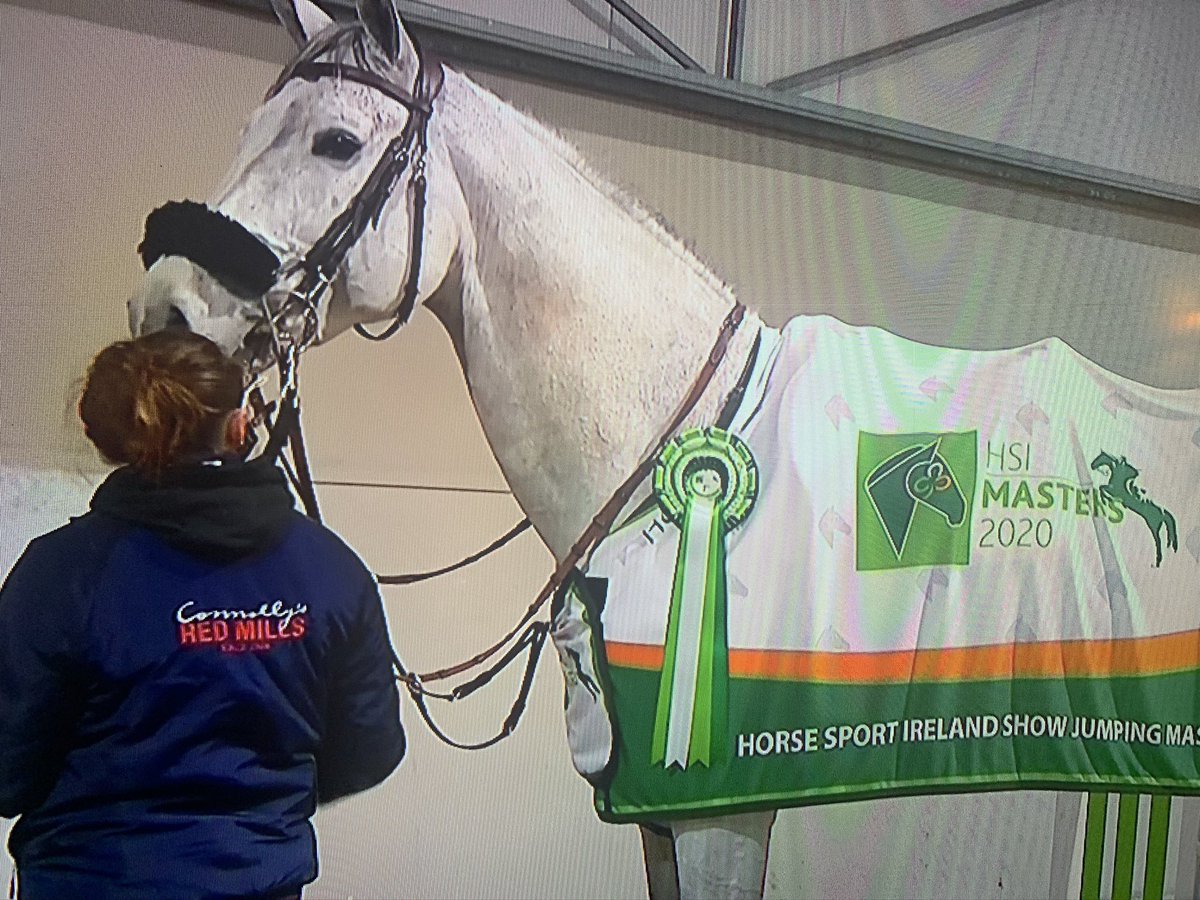 REDMILLSHorse's tweet photo. WINNER ALRIGHT.......Shane Breen wins the @HorseSportIRL Masters with Irish owned &amp; Irish bred Compelling Z 🇮🇪 after an incredible jump-off round 🏆🐴🏆

Brilliant to see 🇮🇪 showjumping on @rte 

#FeedYourDesireToWin 

@breenequestrian 🎉🎉🎉 https://t.co/gFAjubU173