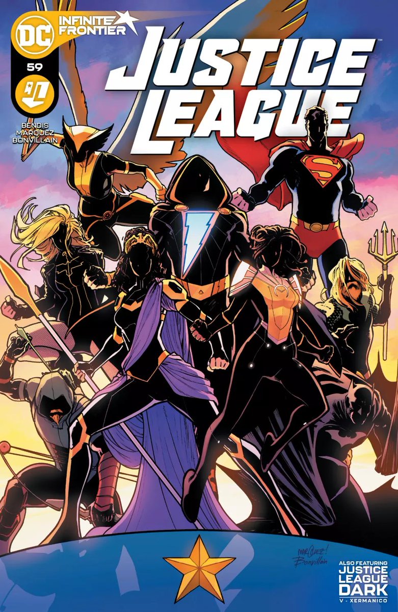 JUSTICE LEAGUE #59written by BRIAN MICHAEL BENDISart and cover by DAVID MARQUEZ