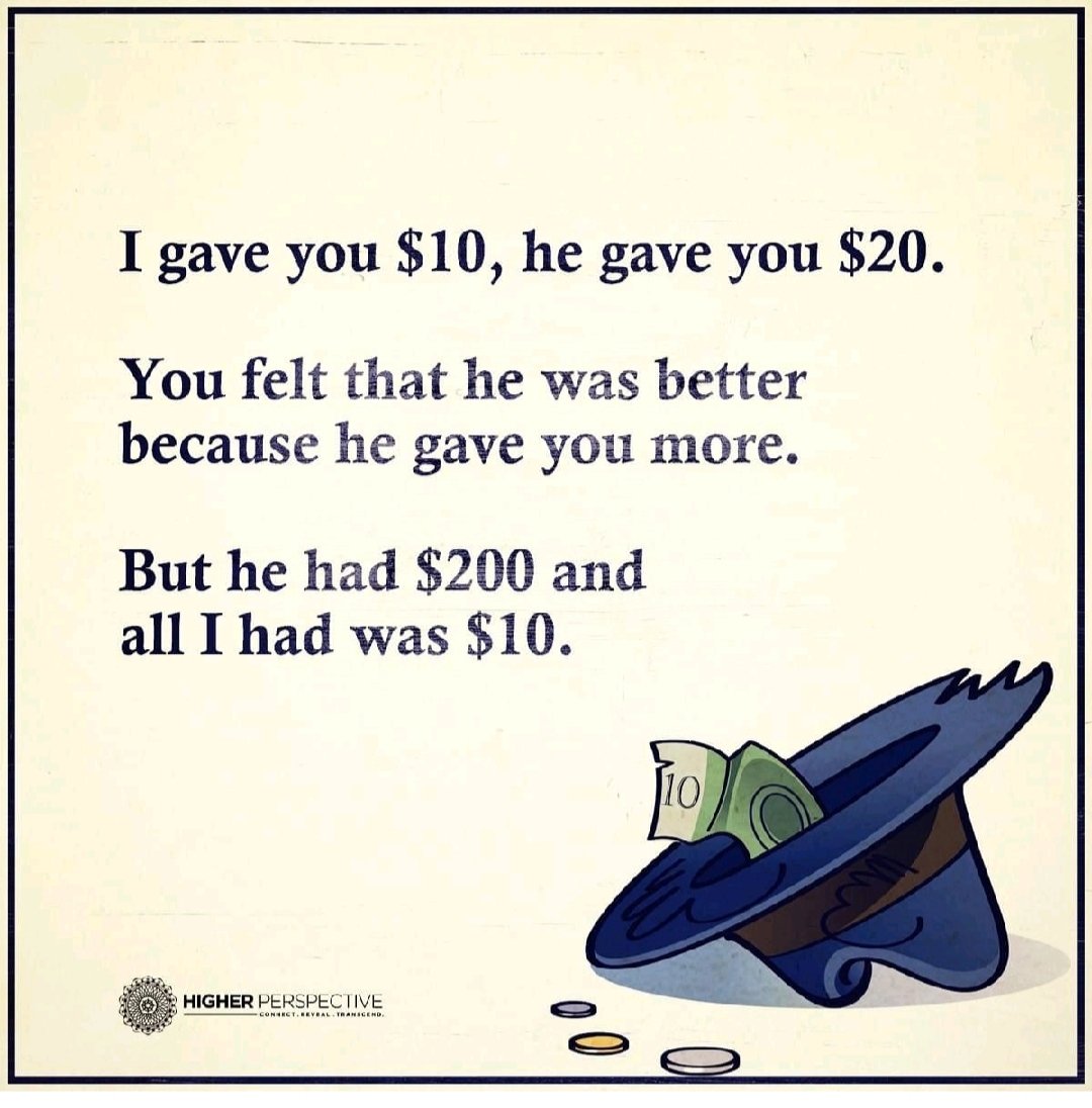 When what we give is never enough. This is powerful.
