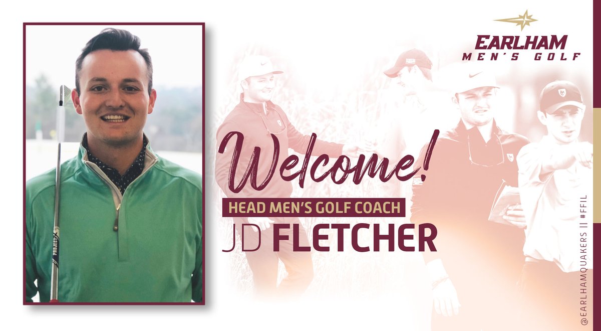 EarlhamQuakers's tweet photo. MGOLF | JD Fletcher has joined Earlham Athletics as the Quakers' new head men's golf coach.
@Earlham_Golf
#FFIL #FightFightInnerLight
Read ➡️ https://t.co/DXSDWDoY6w https://t.co/styPAws4yU