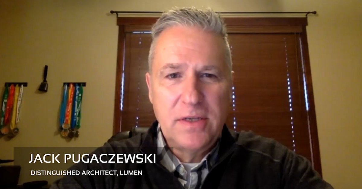 NextGenInfra_io's tweet photo. In this video, Jack Pugaczewski of @lumentechco & @MEF_Forum discusses SD-WAN #API development opportunities & what #Lumen has produced using the #MEF70 specification for #SDWAN services.
Watch the full video: https://t.co/fQB4KYK0HD https://t.co/Q3IkcOUqgf