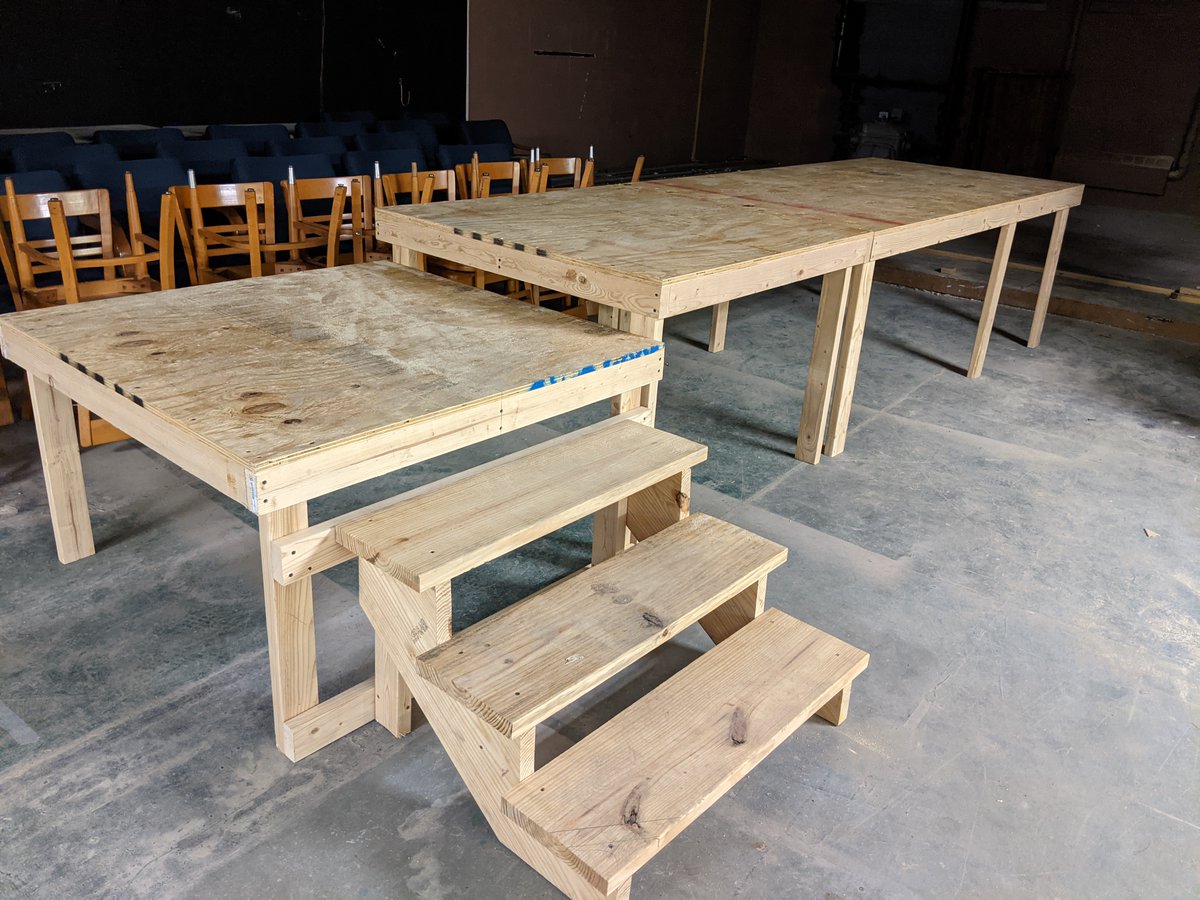 StMarysDragons's tweet photo. Today was the last day of semester final exams. Mr. Bommarito's Scene Shop's Class had a #construction final. Check out their quality craftmanship! Way to go!
If COVID lets us squeeze in a spring theater production, we will put them to good use! #Theater #StagePlatform #Finals https://t.co/DDVK2FoGnF