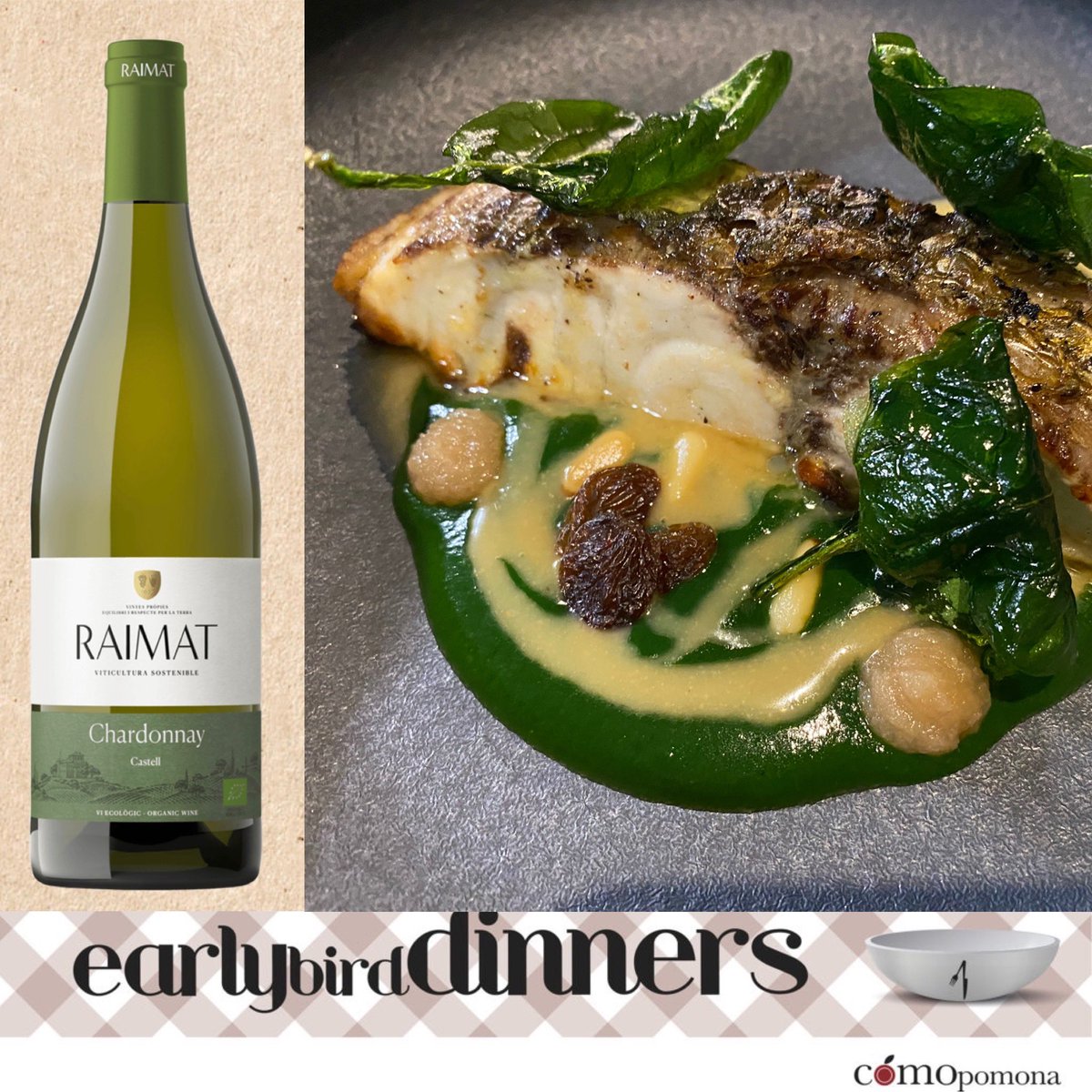 ComoPomona's tweet photo. #LAtrevit (Fondarella) ‘Sopar de xef’ amb el Jesús Gimena:
Peix de llotja a la catalana
+ vi Raimat Chardonnay
#earlybirddinners @ComoPomona
@turismedelleida @RaimatVinos @Livindaesdeaqui @aralleida https://t.co/5fj4AkOi3S