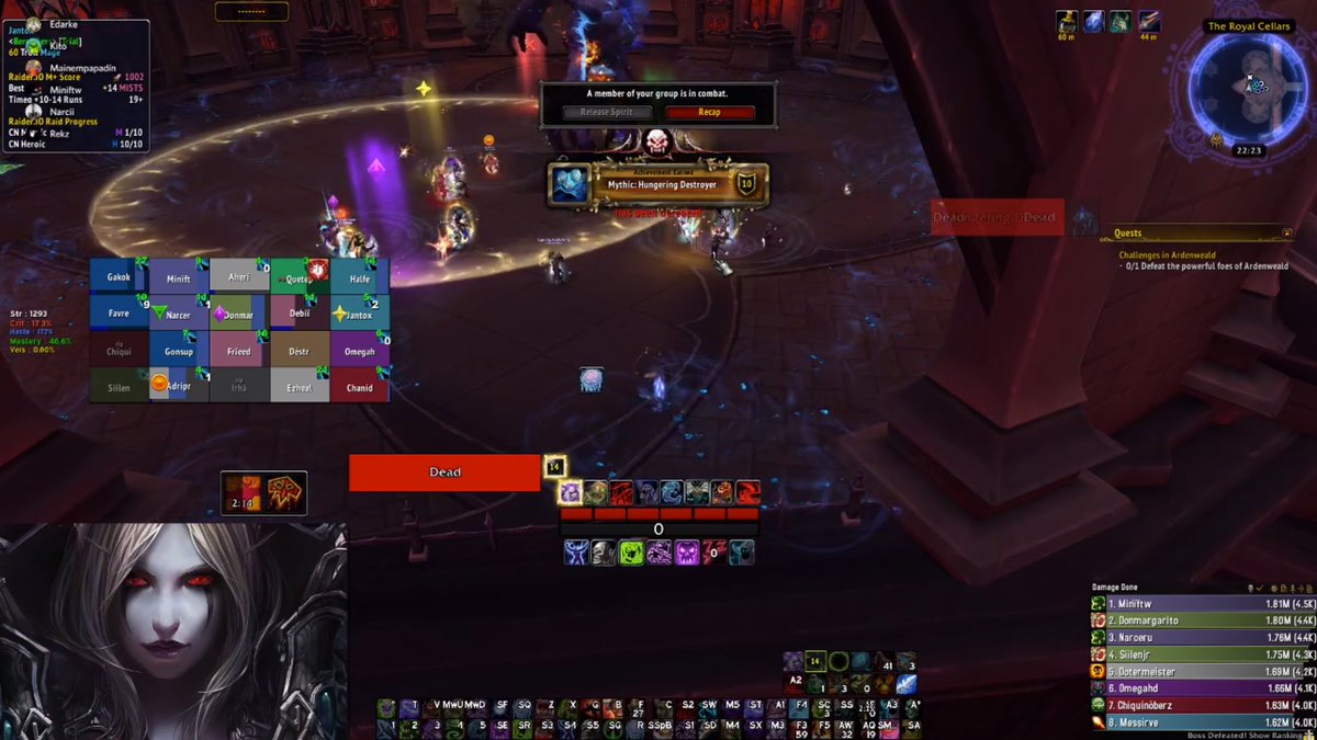 No sería kill sino estuvieras muerto, grande Chiqui, muerto en BFA y muerto en Xadoulands. Nos ponemos 3/10 y no sabemos ni cómo; un abrazo a todos.