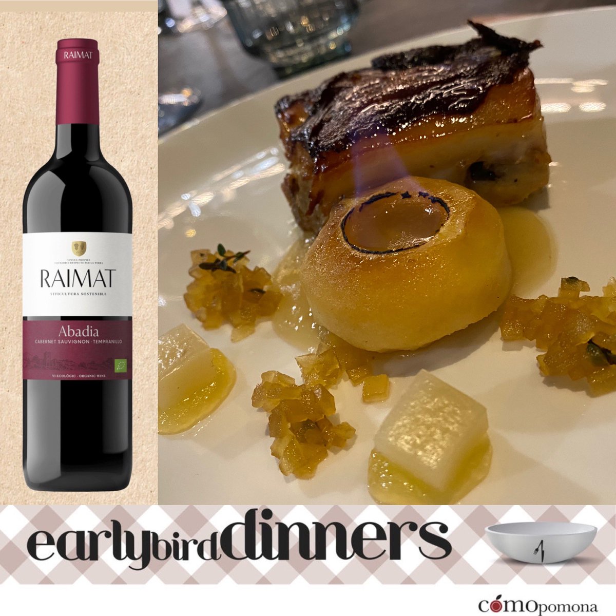 ComoPomona's tweet photo. #LAtrevit (Fondarella) ‘Sopar de xef’ amb el Jesús Gimena:
Garrí amb textures de poma Livinda i “cremat”
+ vi Raimat Abadia
#earlybirddinners @ComoPomona
@turismedelleida @RaimatVinos @Livindaesdeaqui @aralleida https://t.co/OZwnLxAA4N