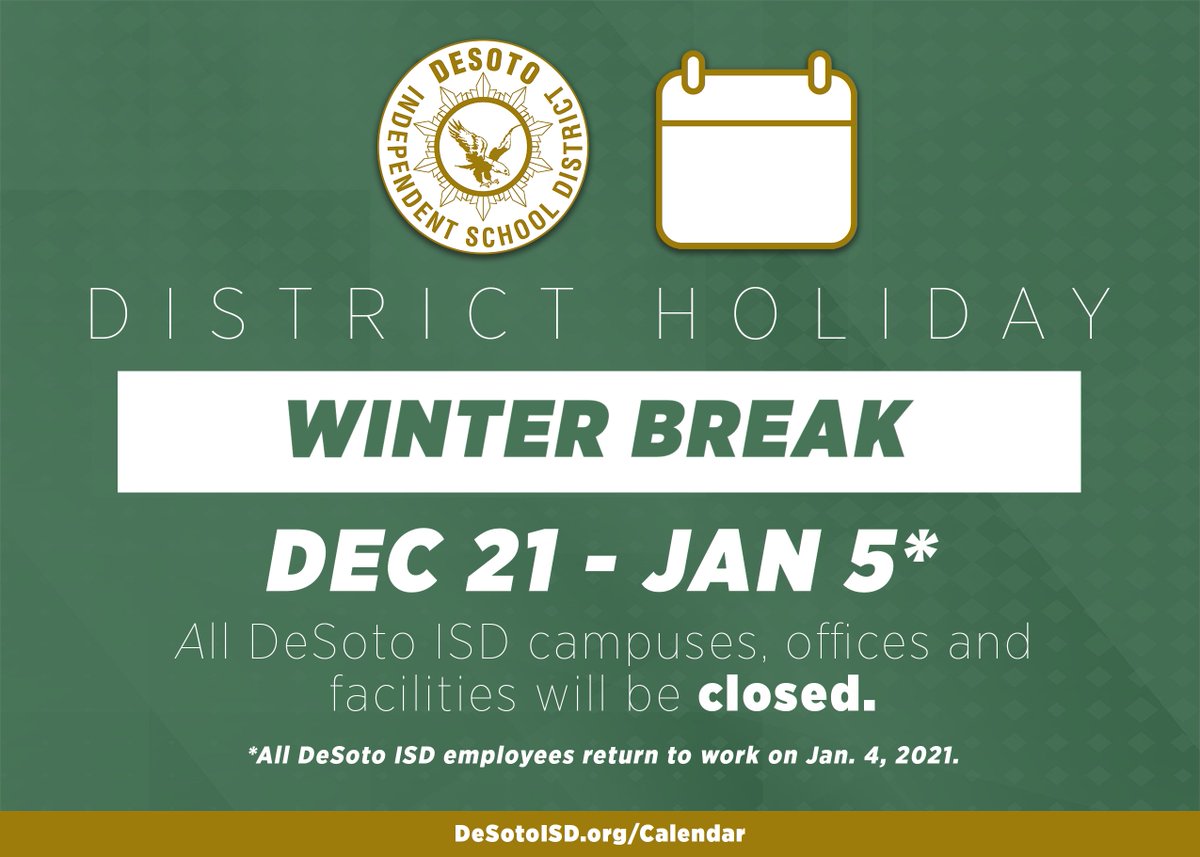 Desoto Isd Desotoisdengage Twitter desoto isd calendar 2021