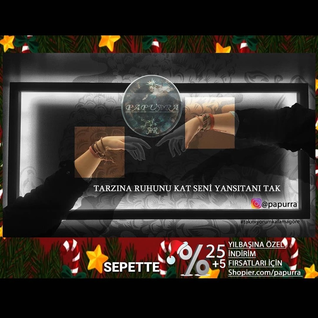 Yeni yıl indirimlerini başlattık 🎅🎄üstelik alışveriş yapan ilk 5 kişiye 45 TL'lik alışverişinde yeniyıl5 koduyla 5 TL'lik indirim de bizden 😁❤️🥳 indirimli fiyatları görmek için bio'daki shopier adresinden ürünlere sepette bakmayı unutma 🖤 🌟
#takınıyorumkafamagöre 
#indir…