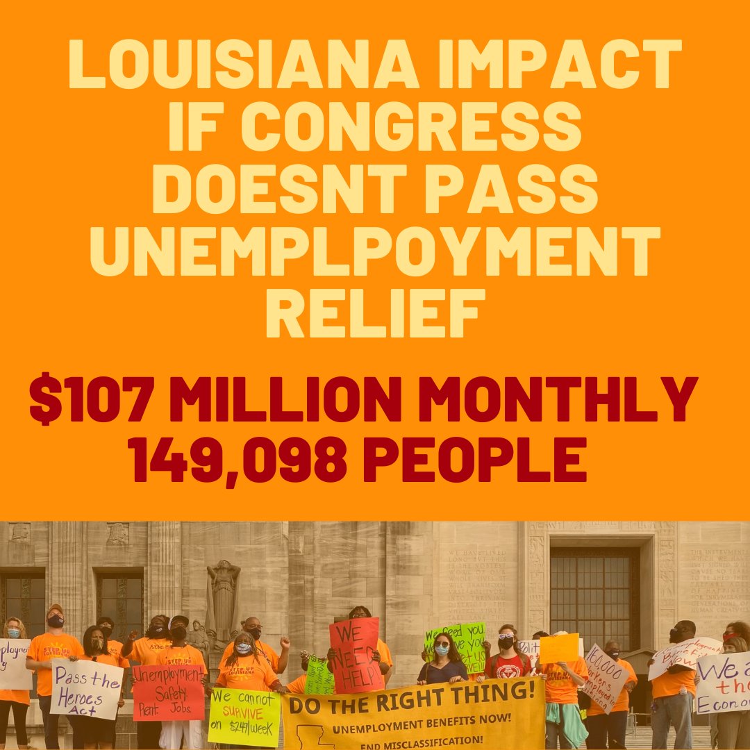 StepUpLA's tweet image. You know the stories. Know the numbers too. @SenJohnKennedy extend #unemployment relief today! #extendui